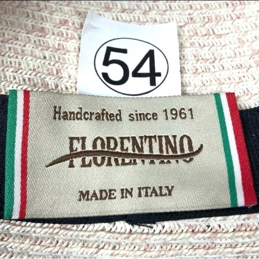 FLORENTINO Handcrafted Vintage Hat Women's Bone Italian Countryside Romantic